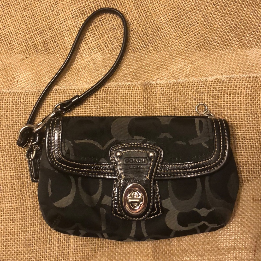 Coach Legacy Signature with Turnlock Wristlet